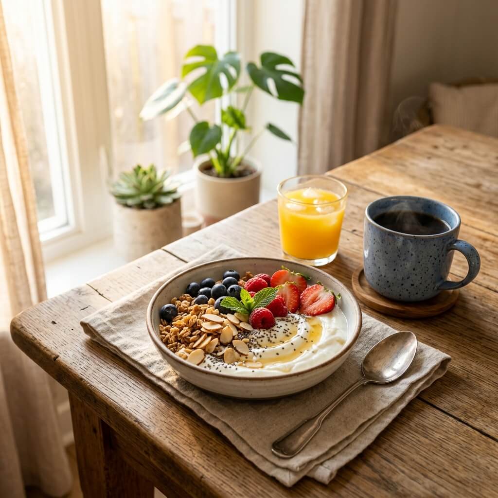 Iogurtes para Café da Manhã